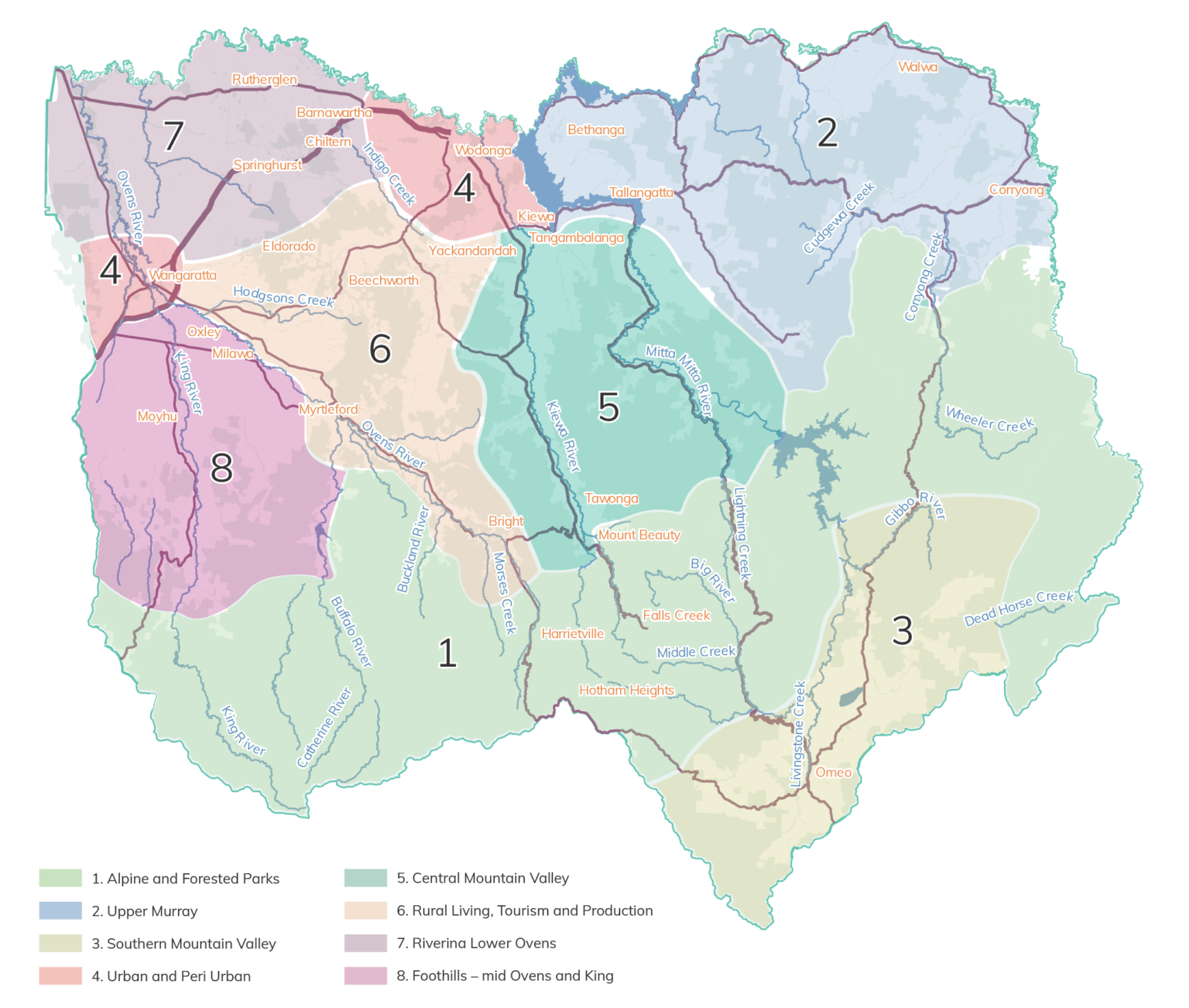 Region Map | North East Regional Catchment Strategy